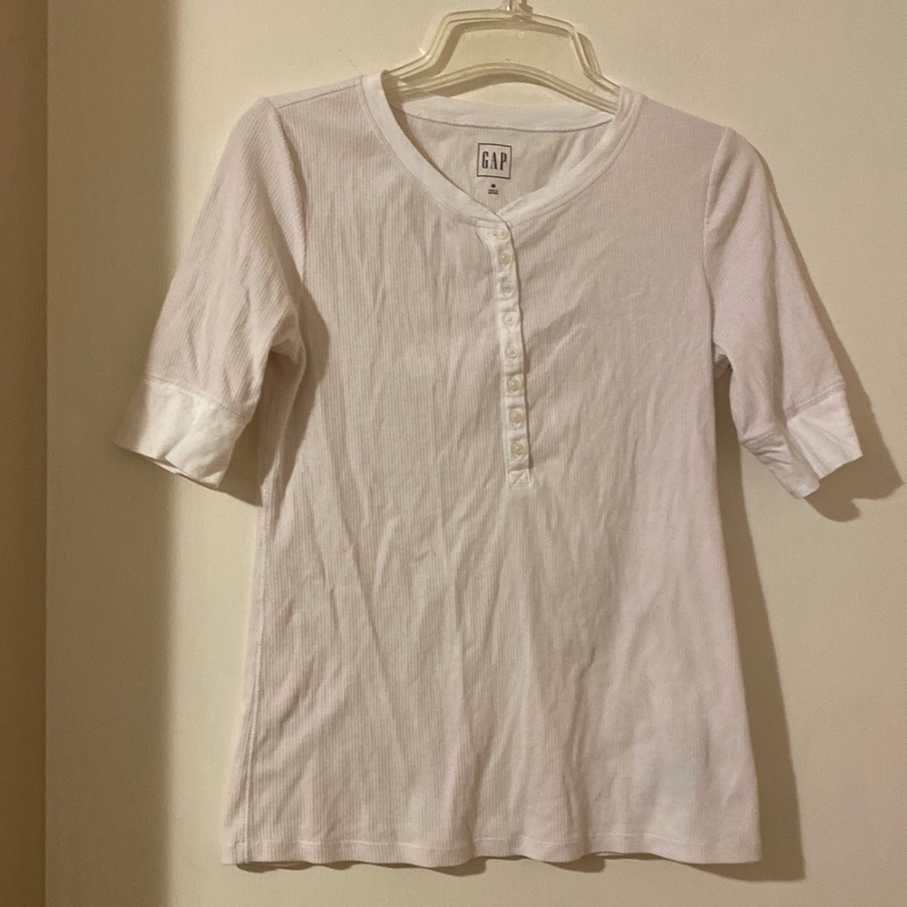 White Gap Henley Tee
